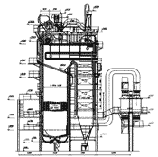 Чертеж котла Е 160-100 ГМ