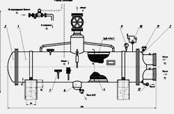 Чертеж кожухотрубчатого испарителя