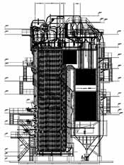 Чертеж котла ТГМ - 84